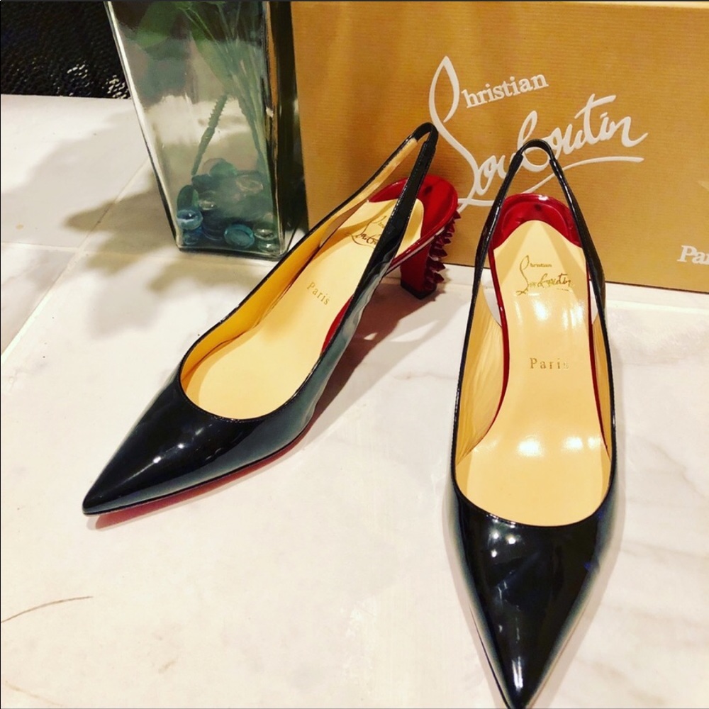 RARE CHRISTIAN LOUBOUTIN LEMER PONT 70 PATENT